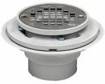 Oatey 42213 PVC Drain with Stainless Steel Strainer for Tile Shower Bases, 2-Inch or 3-Inch