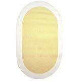 Braided Chenille 3' x 5' Oval Rug - Yellow
