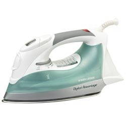 Black & Decker D1500 Digital Advantage Full Size Smart Steam Inox Soleplate, White