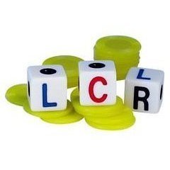 LCR Family Game  (colors may vary)