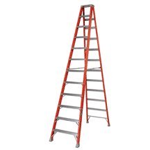 Louisville Ladder FS1512 300-Pound Duty Rating Fiberglass Step Ladder, 12-Foot