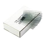 Advantus Vinyl Prepunched Security Badge ID Holders, Horizontal Style 50 Count (75411)