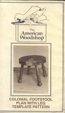 Colonial Footstool Plan with Leg Template Pattern