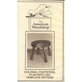 Colonial Footstool Plan with Leg Template Pattern