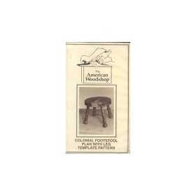 Colonial Footstool Plan with Leg Template Pattern