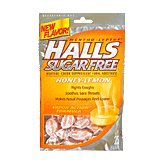 Halls Cough Suppressant/Oral Anesthetic, Sugar Free, Menthol, Honey-Lemon, 25 ct.