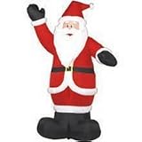 Waving Santa Claus Inflatable, 8'