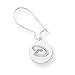 14K Arizona Diamond Backs Round Disc D Logo Kidney Wire Earrings