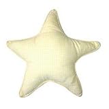 Tadpoles Classics Gingham Yellow - Star Throw Pillow