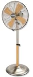 40 cm Chrome and Beech Wood Stand Fan