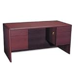 Double Pedestal Executive Desk Mahogany