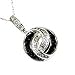 14K Diamond & Black Diamond Necklace