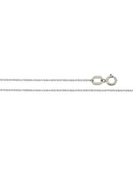 14K White Gold .50 mm Sparkle Singapore Chain: 16 Inch