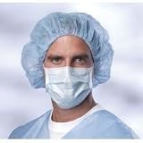 Medline Standard Procedure Mask, With Ear Loops, Blue, Latex-Free, Case of 300