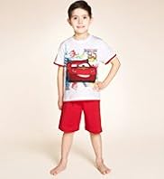 Younger Boys Pure Cotton Cars Short Pyjamas