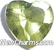 Heart Birthstone August Floating Locket Charm from New Charms