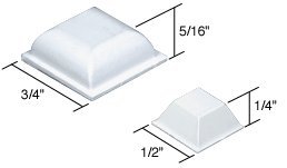 CRL Tub Enclosure Self-Adherring Bumper Assortment - Package