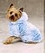XXS Soft Hooded Ski Bunny Jacket Blue Dog Coat
