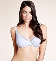 Spot Mesh Underwired Minimiser Bra