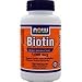 NOW Foods Biotin 5000mcg, 120 Vcaps