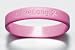 Ribbon Debossed Livelong Breast Cancer Awareness Wristband