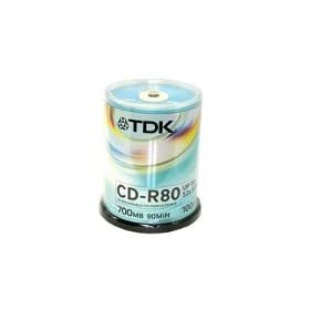 HIGH QUALITY 100 TDK CD-R 52x BRANDED BLANK CDS DISCS