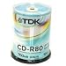 Electronics : HIGH QUALITY 100 TDK CD-R 52x BRANDED BLANK CDS DISCS