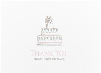 wedding thank you card