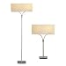 Adesso Wishbone Floor Lamp, Satin Steel