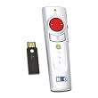 HiRO 4-In-1 2.4GHz WiFi Silver Presenter with USB receiver and Laser Pointer and Wireless Mouse and Multimedia Control (H50177)
