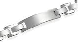 Men's Titanium Link ID Bracelet 8.50