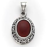 Sterling Silver Carnelian Pendant