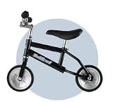 TootScoot - Amazing Balancing Bike for Children! Black with Chrome Handlebars.