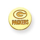 14K Green Bay Packers Logo Round Tie Tac
