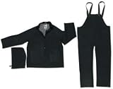 River City Rainwear Classic Plus .35mm PVC Poly Suit, 3 Pc, Black L