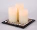 Flameless Flickering Battery Operated LED Pillar Candle Garden Group Centerpiece Acce...