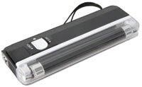 Handheld ultra violet blacklight lamp