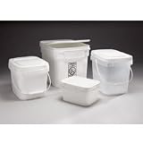 Buy EZ Store Plastic Containers with Lids - White - Lot of 4 by C&H