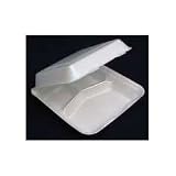 Double Laminated 3 Compartment Hinged Container Medium (80-215)