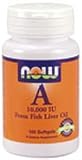 Vitamin A 10000 IU 100 Softgel ( Fish Liver Oil ) NOW Foods