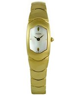 Pulsar Women's PEG574X Mother of Pearl Dial Gold-Tone Bracelet Watch
