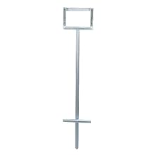 Kimberly Clark Jackson Safety 16960 Galvanized Steel Roll Up Sign 'T' Stand