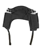 600 Denier Double Water Bottle Saddle Bag Black