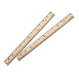 Charles Leonard Inc., Ruler - Wood - 12 Inch Beveled With Metal Edge, 1 each (77120)