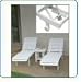 Eagle One Avalon Chaise Lounge with Wheels - Black Image
