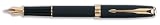 Parker Sonnet Fountain Pen Epoxy-coated Brass with Gold Trim Matte Black Ref S0817950