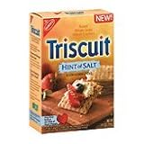 21IzCXV0VhL. SL160  Triscuit Hint Of Salt, 9. 5 Ounce Boxes