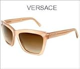 Versace Sunglasses - VE4213B 93713 Acetate - Rhinestones Beige Gradient brown