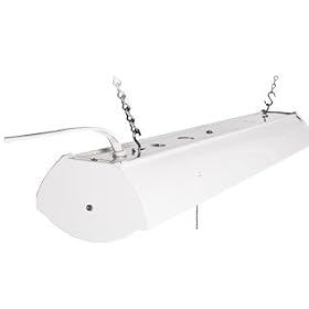 Hydrofarm 2-Foot Hanging Shop Light, White