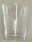 Individually Hand Etched Butterfly Rocks Glass 4.5"H Set / 4